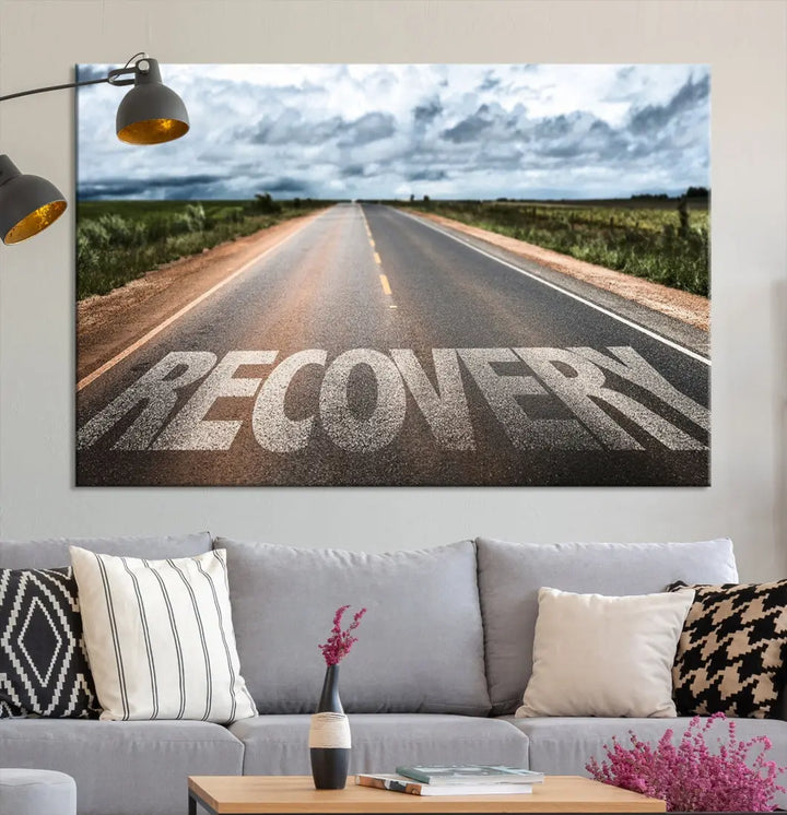 Recovery Road Wall Art Canvas Print