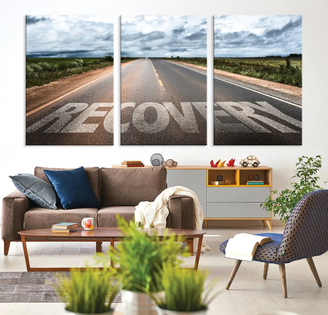 Recovery Road Wall Art Canvas Print