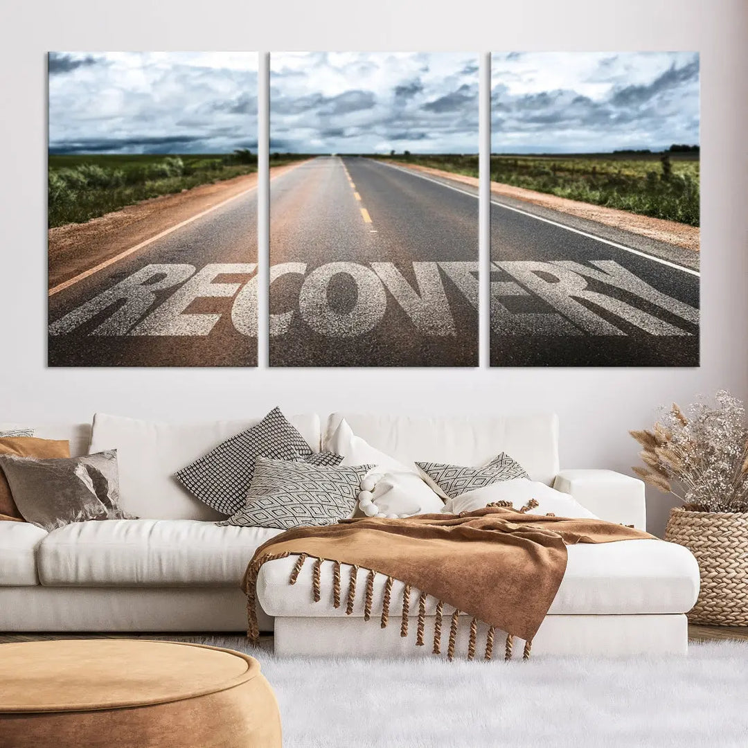 Recovery Road Wall Art Canvas Print