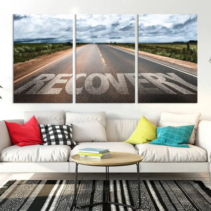 Recovery Road Wall Art Canvas Print