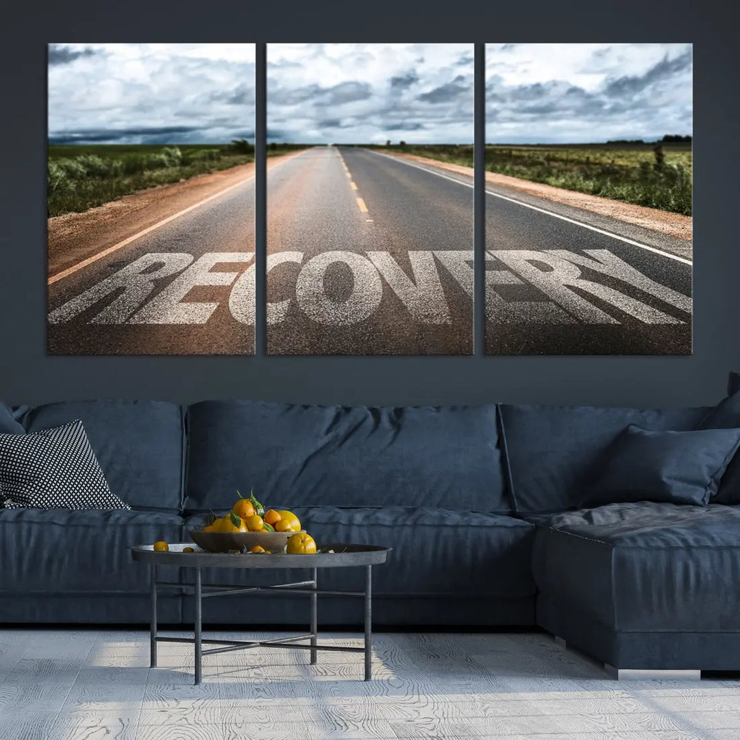 Recovery Road Wall Art Canvas Print