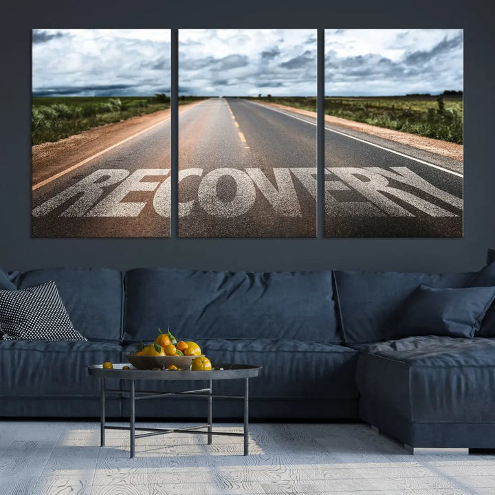 Recovery Road Wall Art Canvas Print