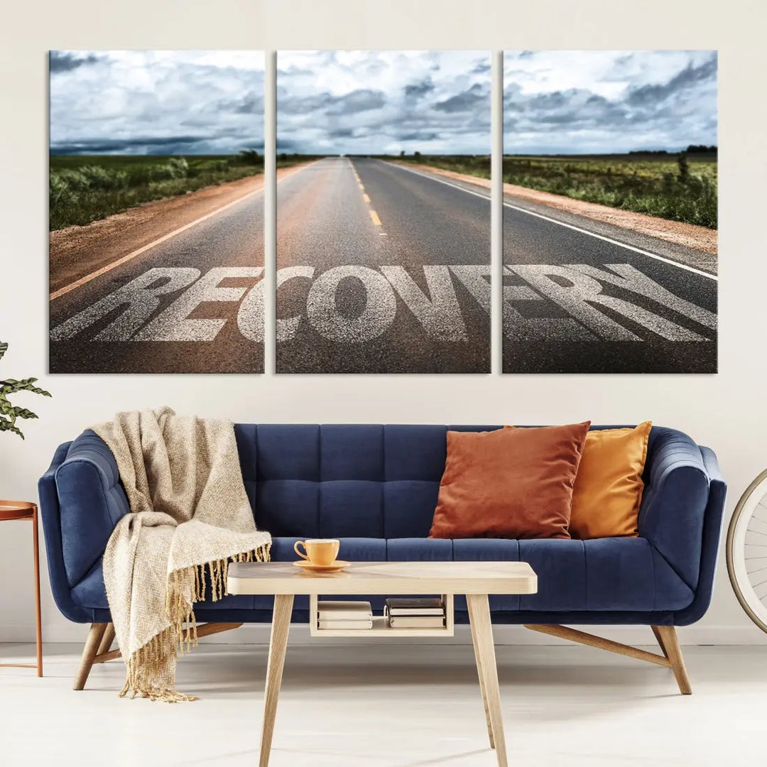 Recovery Road Wall Art Canvas Print