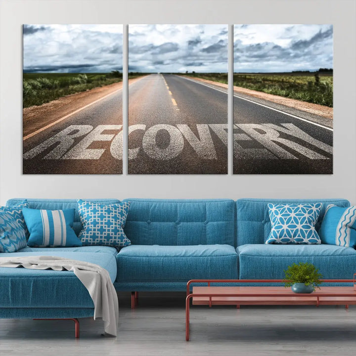 Recovery Road Wall Art Canvas Print