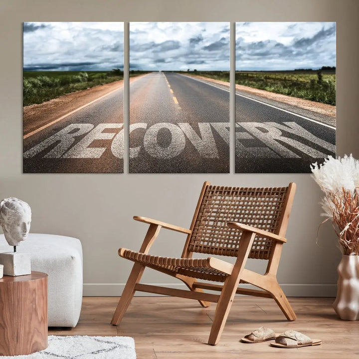 Recovery Road Wall Art Canvas Print