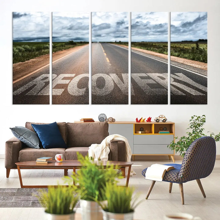 Recovery Road Wall Art Canvas Print