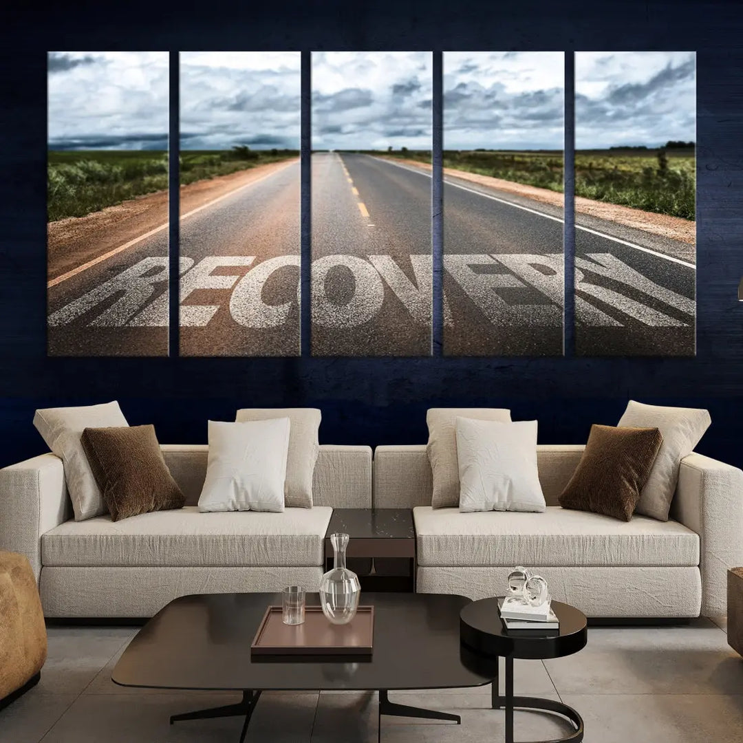 Recovery Road Wall Art Canvas Print