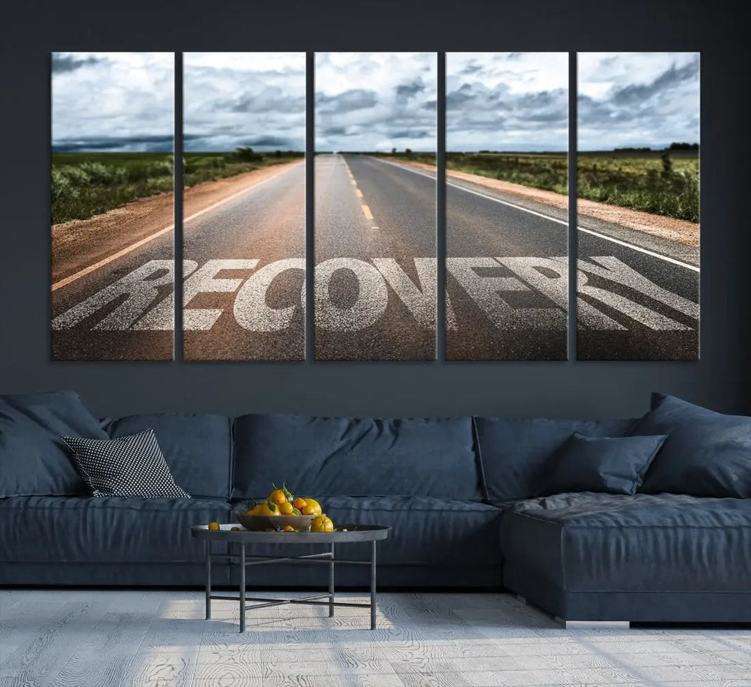 Recovery Road Wall Art Canvas Print