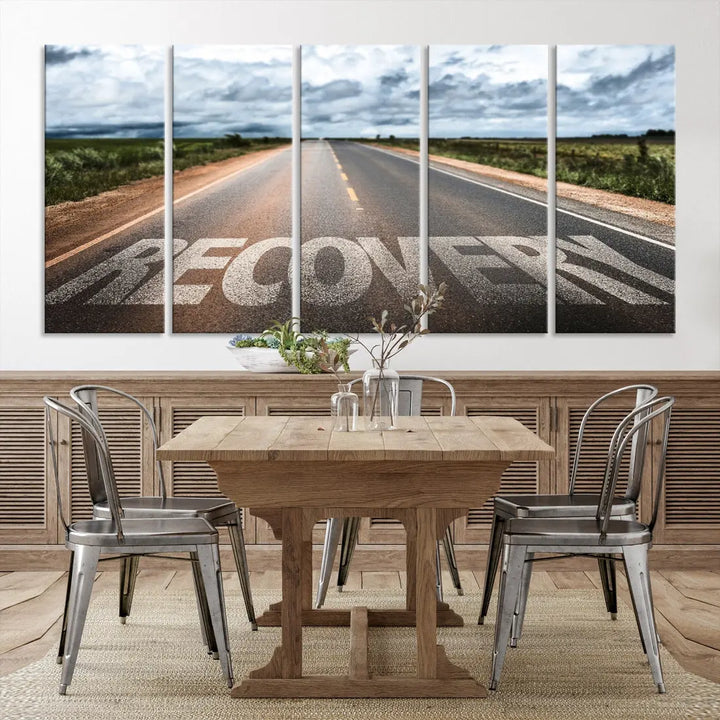 Recovery Road Wall Art Canvas Print