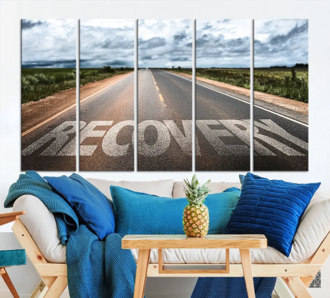 Recovery Road Wall Art Canvas Print