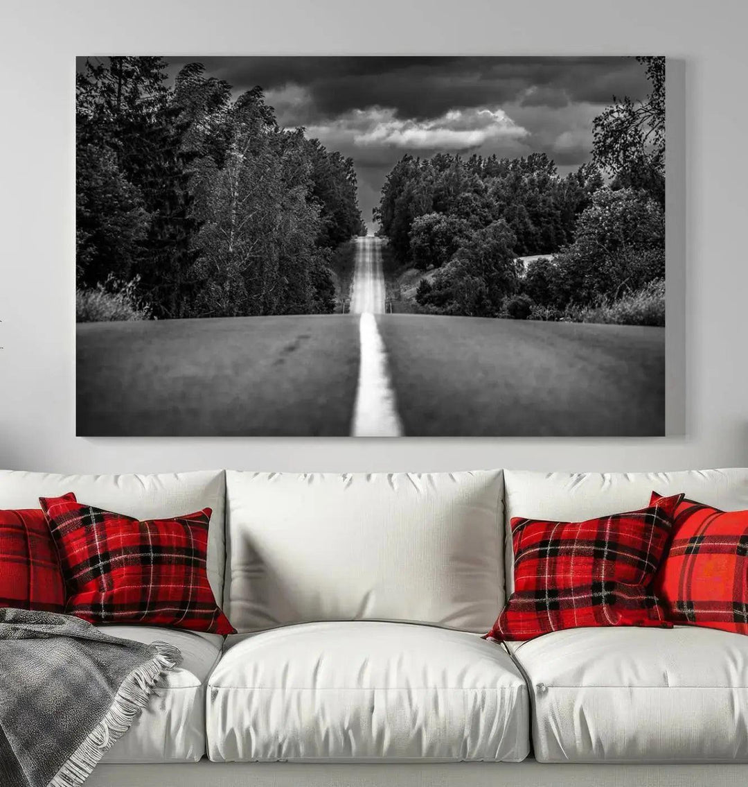 Road on the Nature Wall Art Canvas Print