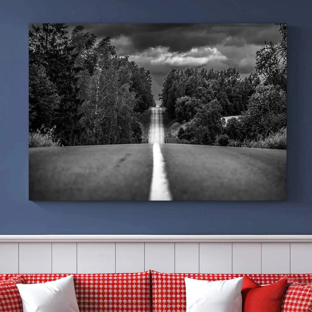 Road on the Nature Wall Art Canvas Print