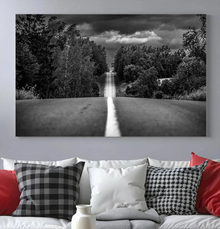 Road on the Nature Wall Art Canvas Print