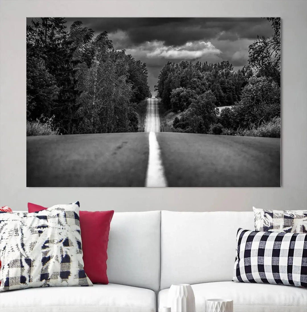 Road on the Nature Wall Art Canvas Print