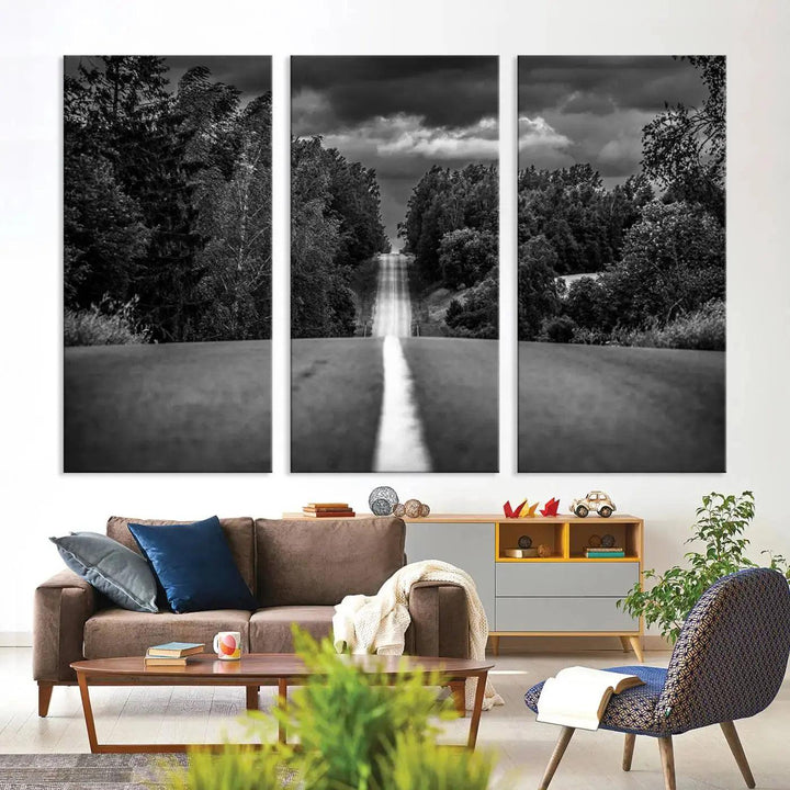 Road on the Nature Wall Art Canvas Print