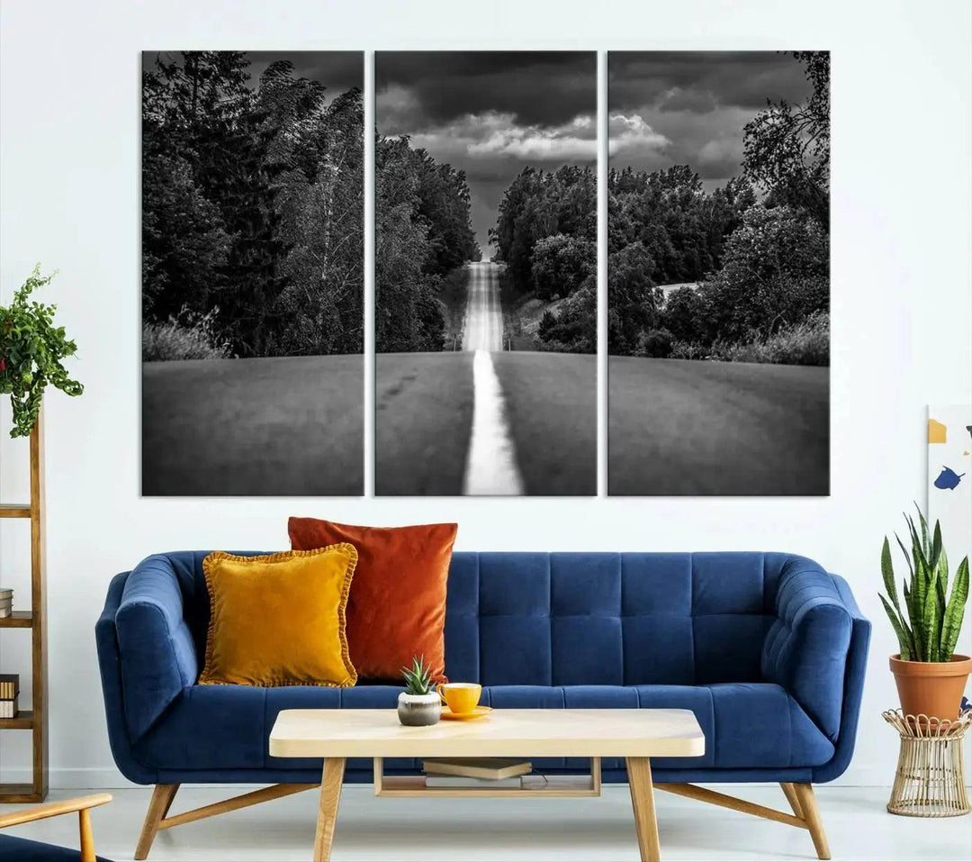 Road on the Nature Wall Art Canvas Print