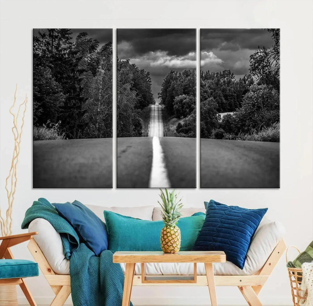 Road on the Nature Wall Art Canvas Print