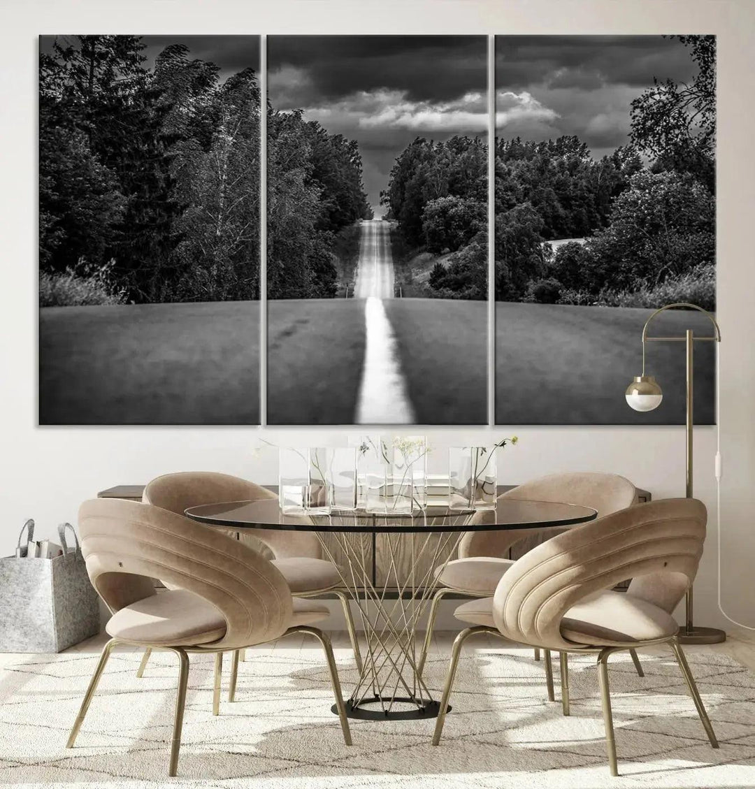 Road on the Nature Wall Art Canvas Print