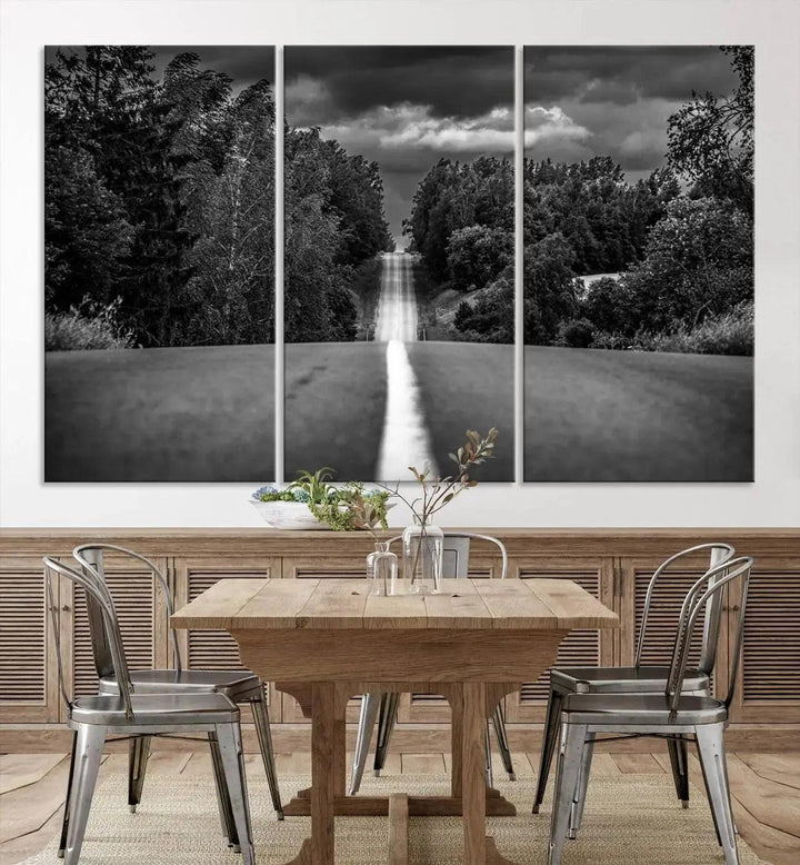 Road on the Nature Wall Art Canvas Print