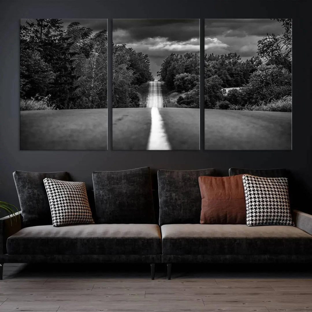 Road on the Nature Wall Art Canvas Print