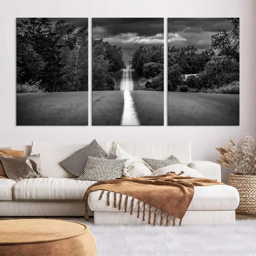 Road on the Nature Wall Art Canvas Print