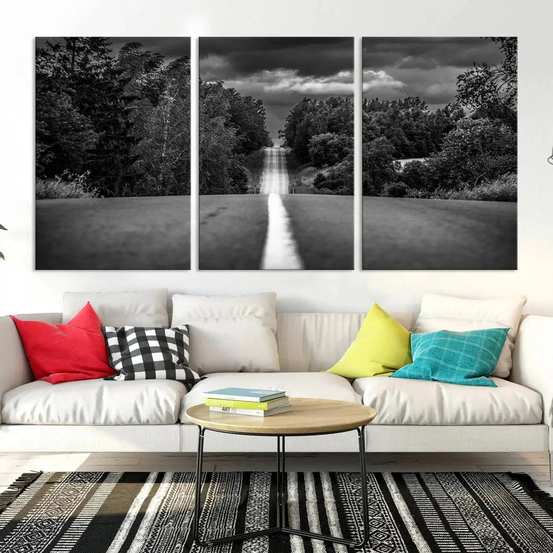 Road on the Nature Wall Art Canvas Print