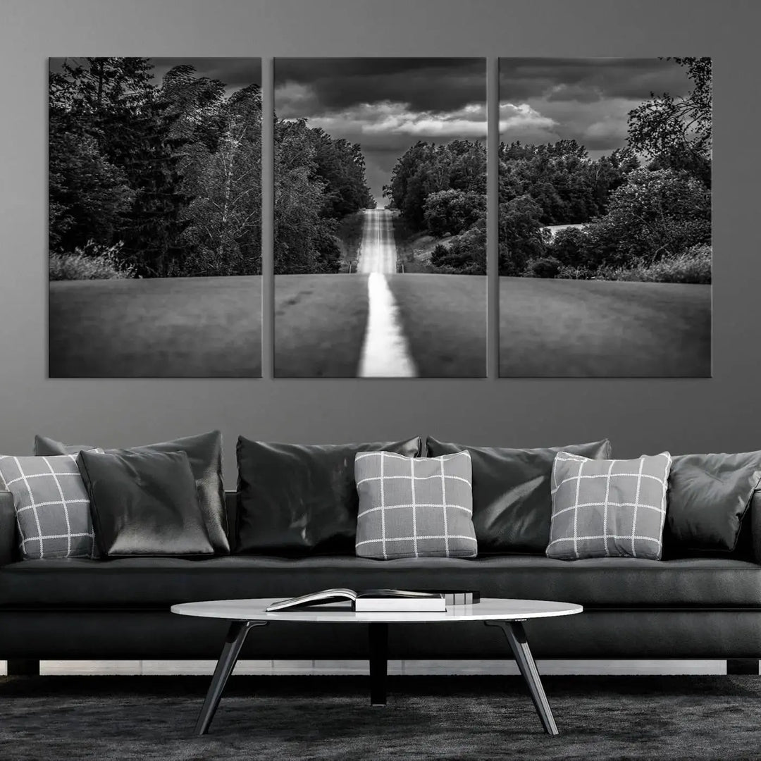 Road on the Nature Wall Art Canvas Print