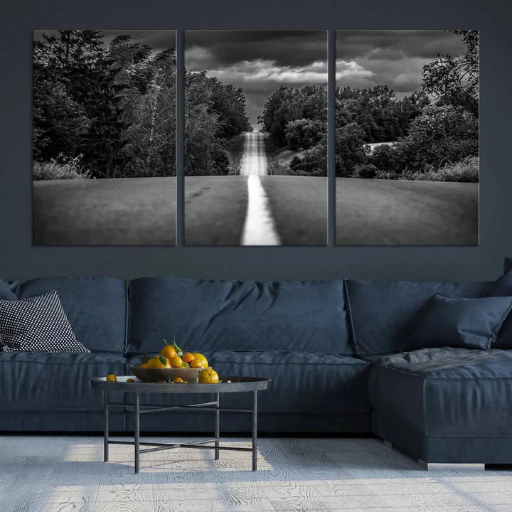 Road on the Nature Wall Art Canvas Print