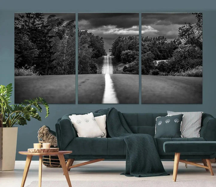 Road on the Nature Wall Art Canvas Print