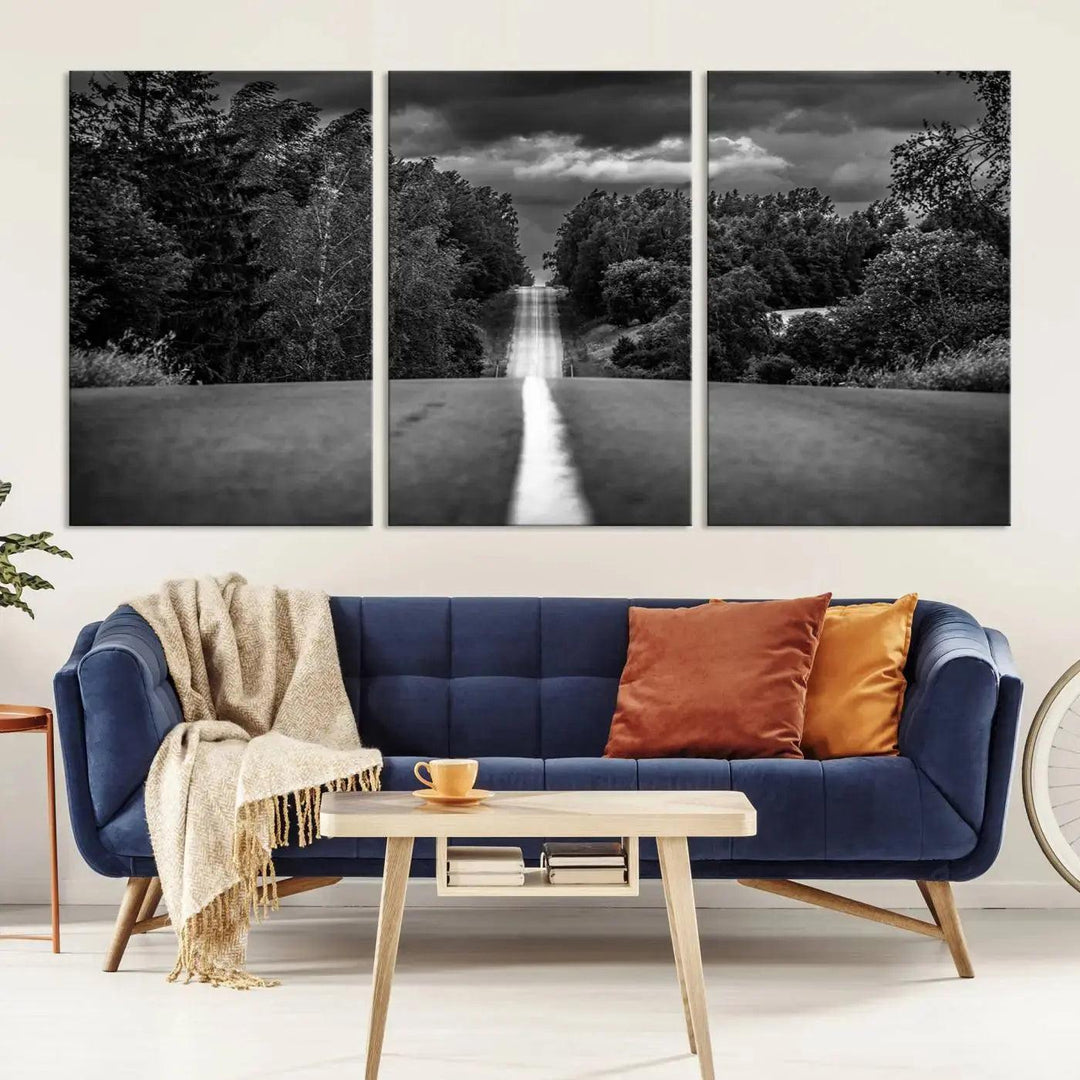 Road on the Nature Wall Art Canvas Print