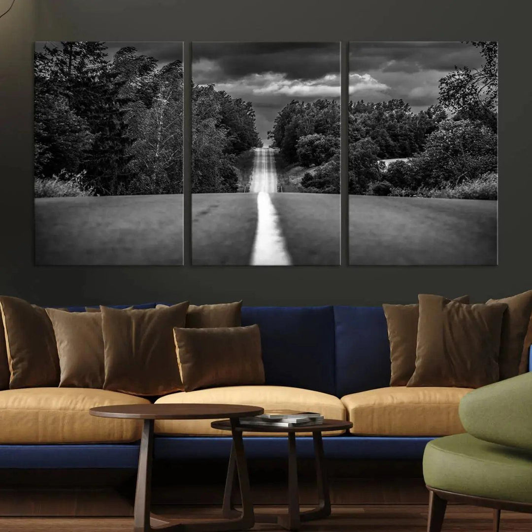 Road on the Nature Wall Art Canvas Print