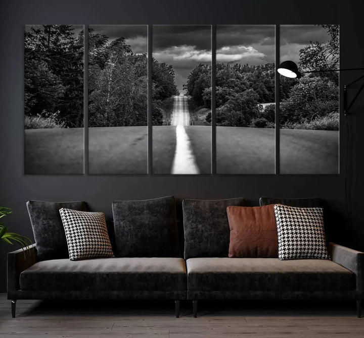 Road on the Nature Wall Art Canvas Print