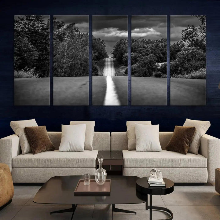 Road on the Nature Wall Art Canvas Print