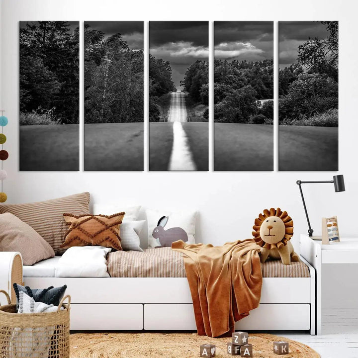 Road on the Nature Wall Art Canvas Print