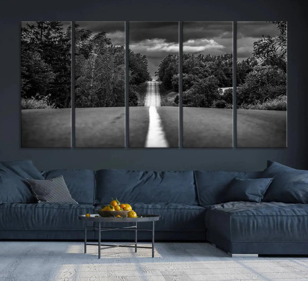 Road on the Nature Wall Art Canvas Print