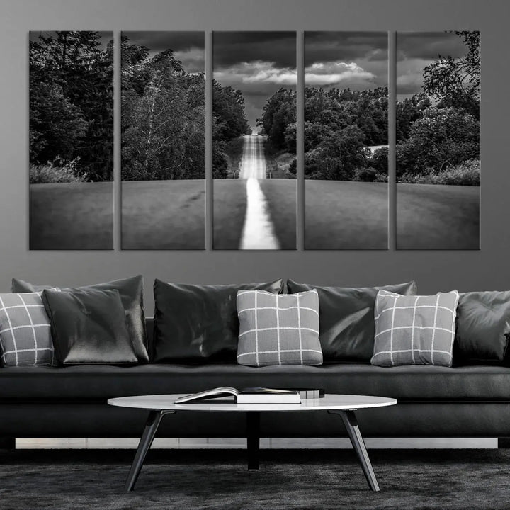 Road on the Nature Wall Art Canvas Print