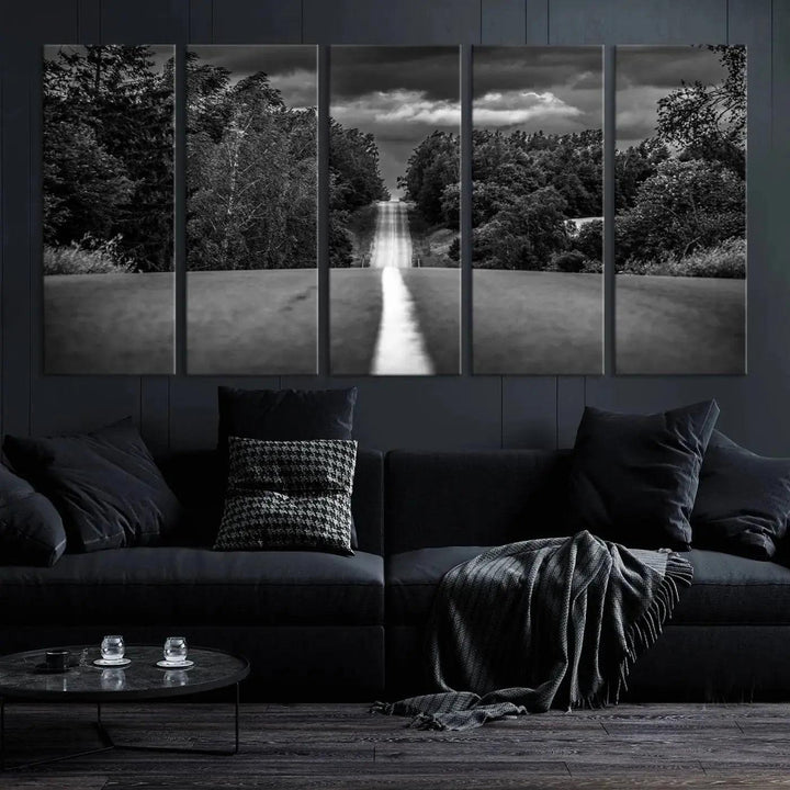 Road on the Nature Wall Art Canvas Print