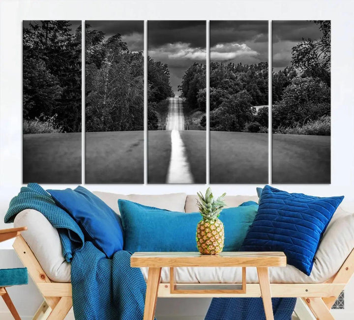 Road on the Nature Wall Art Canvas Print