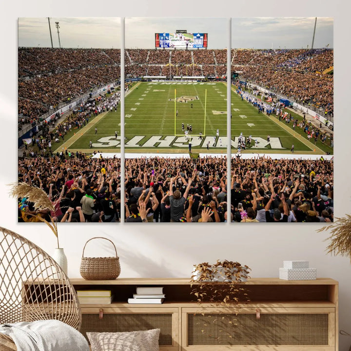 UCF Knights Football Team Print - Orlando FBC Mortgage Stadium Wall Art Canvas Print