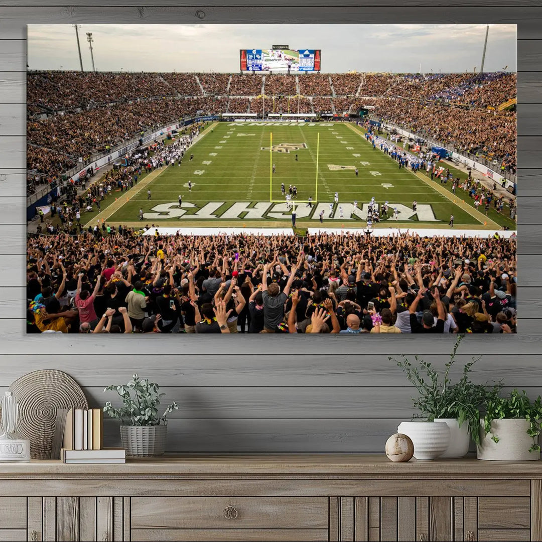 UCF Knights Football Team Print - Orlando FBC Mortgage Stadium Wall Art Canvas Print