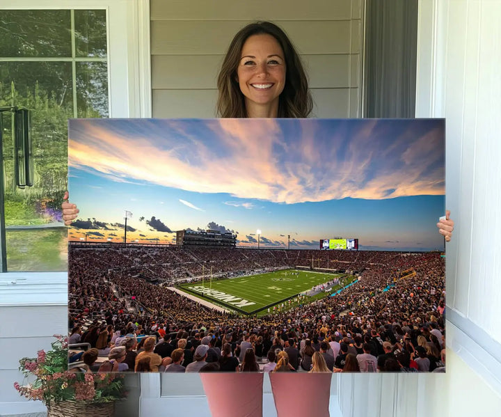 UCF Knights Football Team Print - Orlando FBC Mortgage Stadium Wall Art Canvas Print