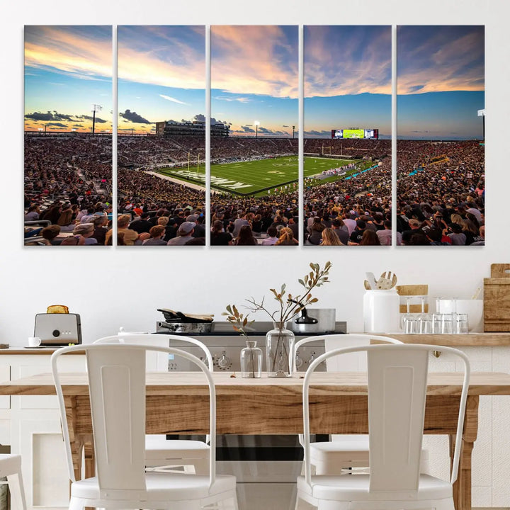 UCF Knights Football Team Print - Orlando FBC Mortgage Stadium Wall Art Canvas Print