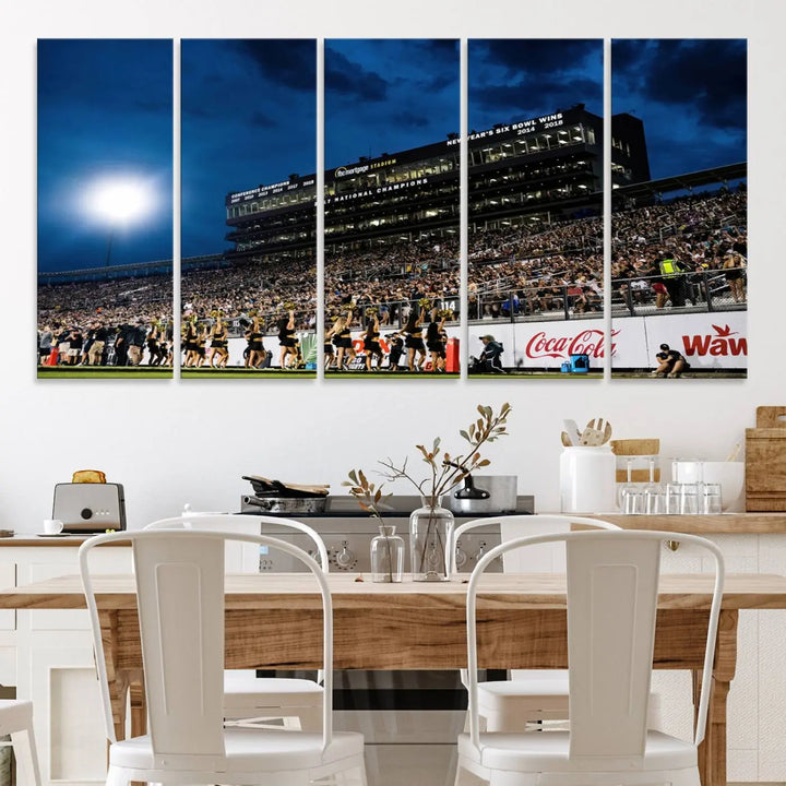 UCF Knights Football Team Print - Orlando FBC Mortgage Stadium Wall Art Canvas Print