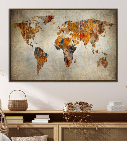 59464-MGV-CV-36X24-Vintage World Map World Map Canvas Print