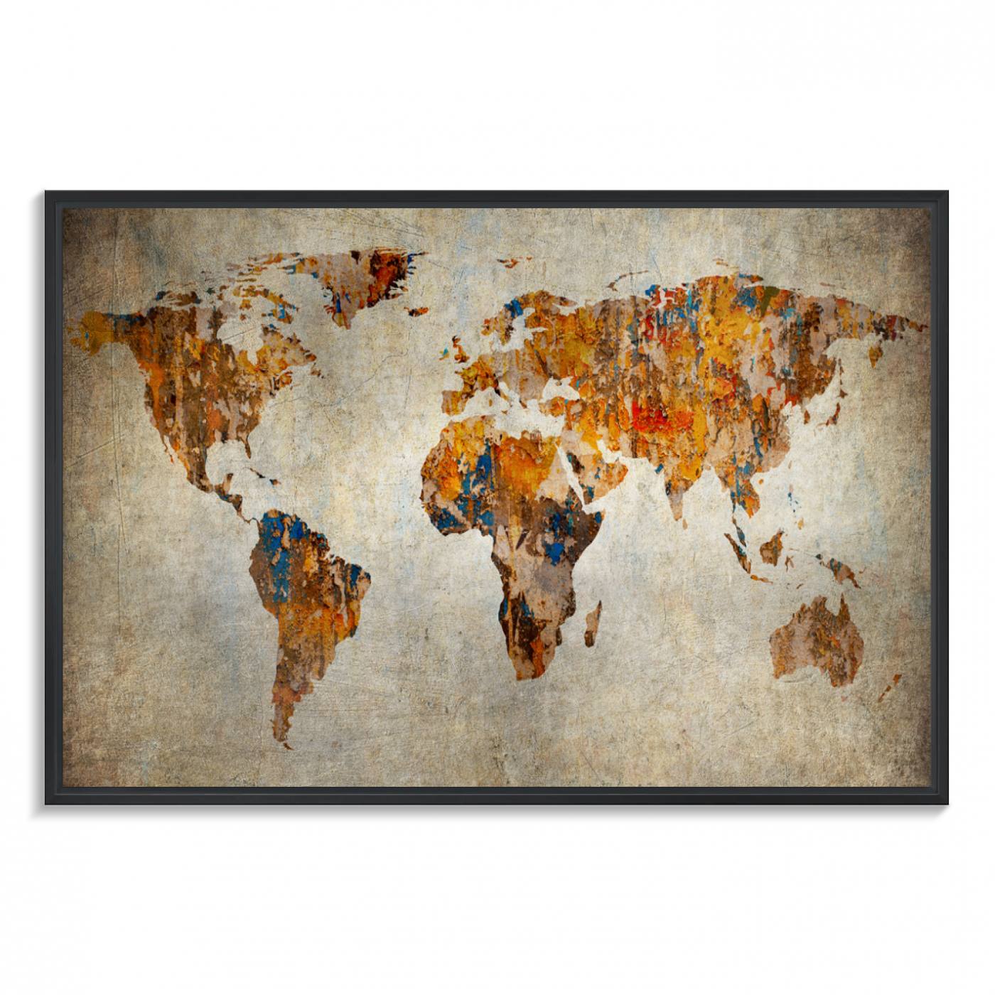 59464-MGV-FC-36X24_Black-Vintage World Map World Map Canvas Print