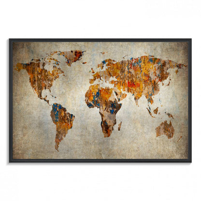 59464-MGV-FC-36X24_Black-Vintage World Map World Map Canvas Print