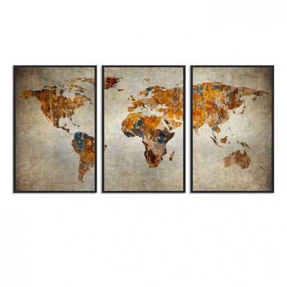 59464-MGV-FC-60X30-3P_Black-Vintage World Map World Map Canvas Print
