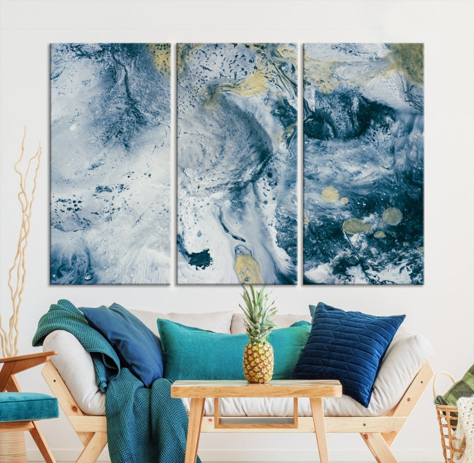 Abstract Blue Sky Canvas Wall Art Print Living Room Office Wall Decor