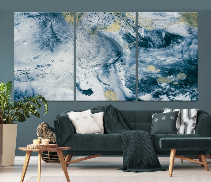 Abstract Blue Sky Canvas Wall Art Print Living Room Office Wall Decor