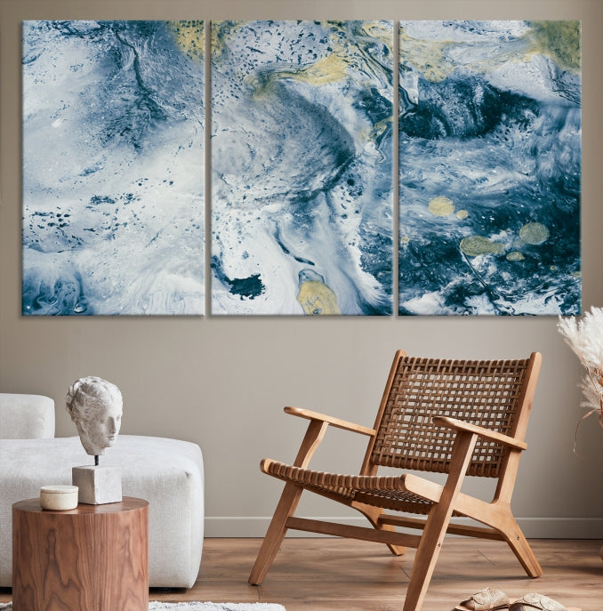 Abstract Blue Sky Canvas Wall Art Print Living Room Office Wall Decor